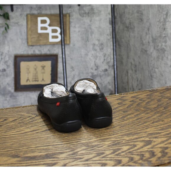 NWT Marc Joseph New York Womens Lexington Loafers Slip On Black Grainy 8.5M - Picture 5 of 8